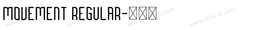 Movement Regular字体转换